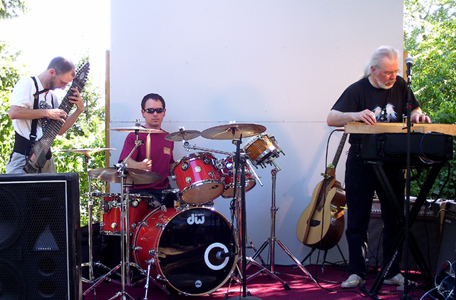 Stuart, Dave, and Cliff at College Perk's 8:13 Festival, 2006